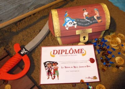 A Treasure Hunt For Kids - Pirate and Mermaid Treasure Hunt - Diploma - 4-5 - 6-7 - 8-10